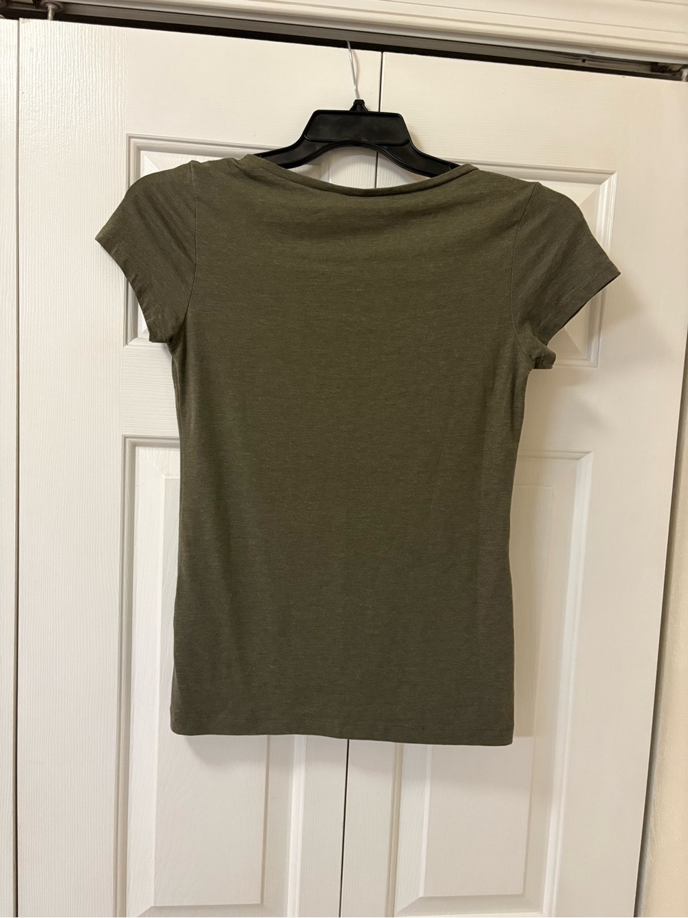 Divided Olive Green V-Neck Short Sleeve Tee - Picture 2 of 2